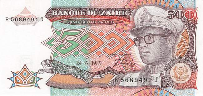 Zaire p36 2000 Zaires 1991 front